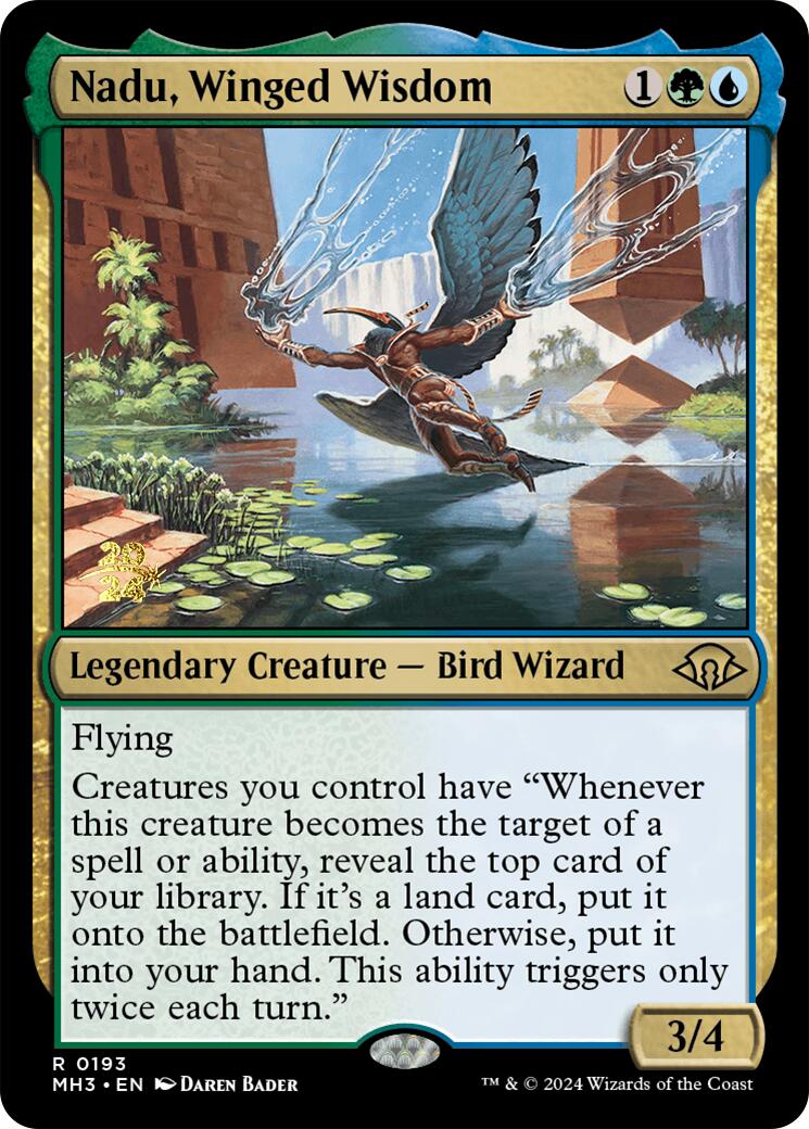 Nadu, Winged Wisdom [Modern Horizons 3 Prerelease Promos] | Yard's Games Ltd