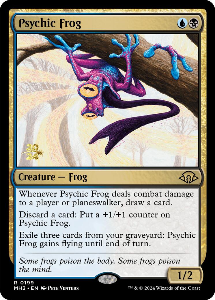 Psychic Frog [Modern Horizons 3 Prerelease Promos] | Yard's Games Ltd