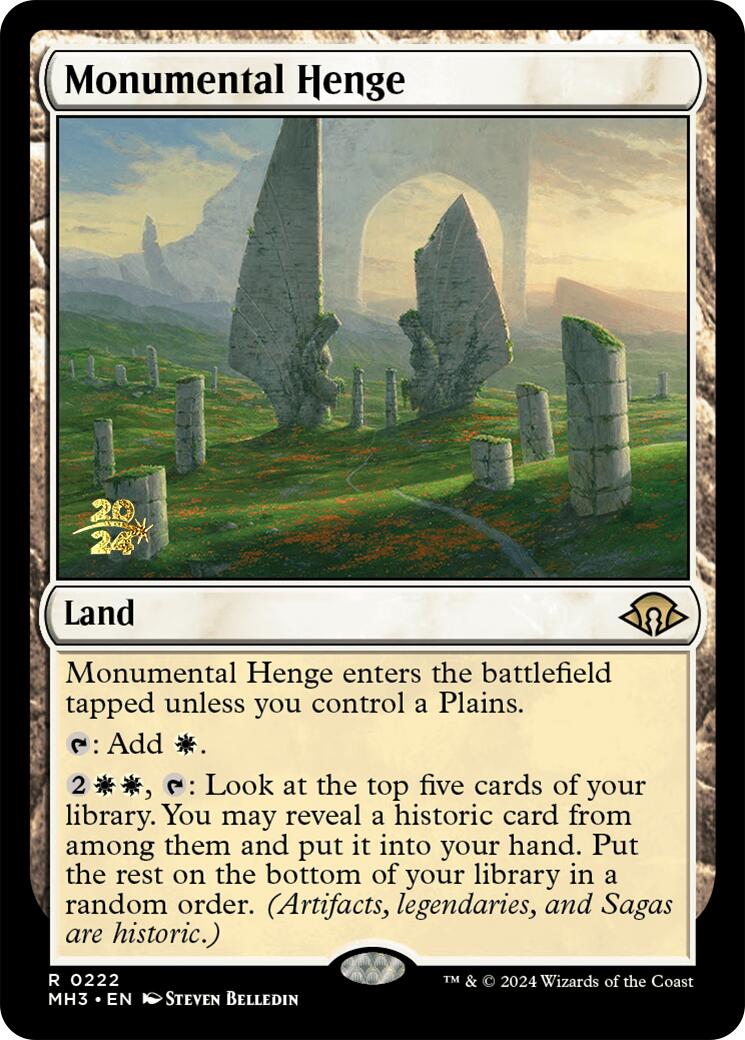 Monumental Henge [Modern Horizons 3 Prerelease Promos] | Yard's Games Ltd