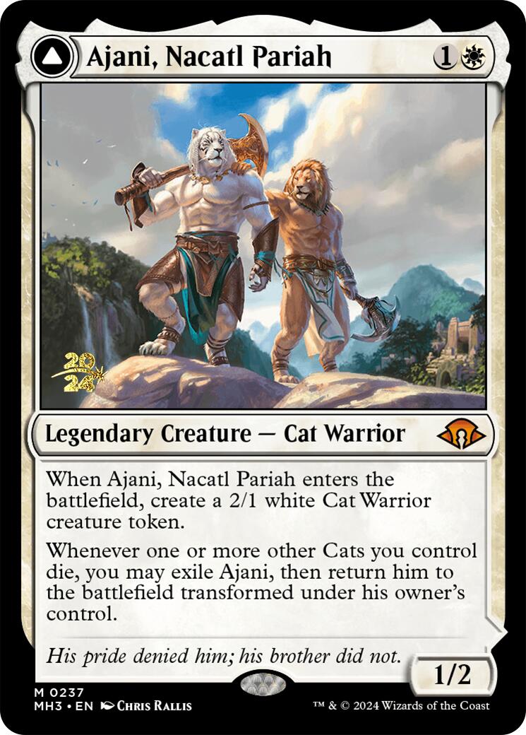 Ajani, Nacatl Pariah [Modern Horizons 3 Prerelease Promos] | Yard's Games Ltd