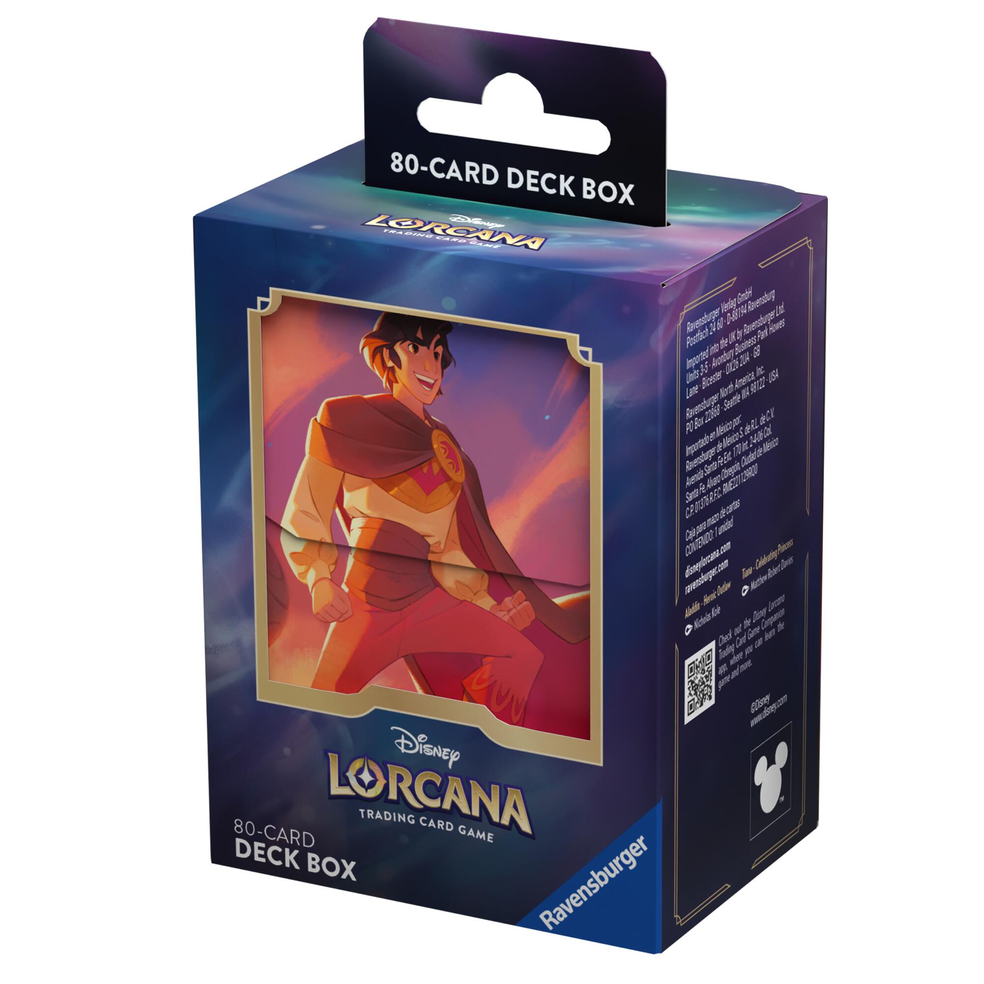 Disney Lorcana: Deck Box (Aladdin - Heroic Outlaw) | Yard's Games Ltd