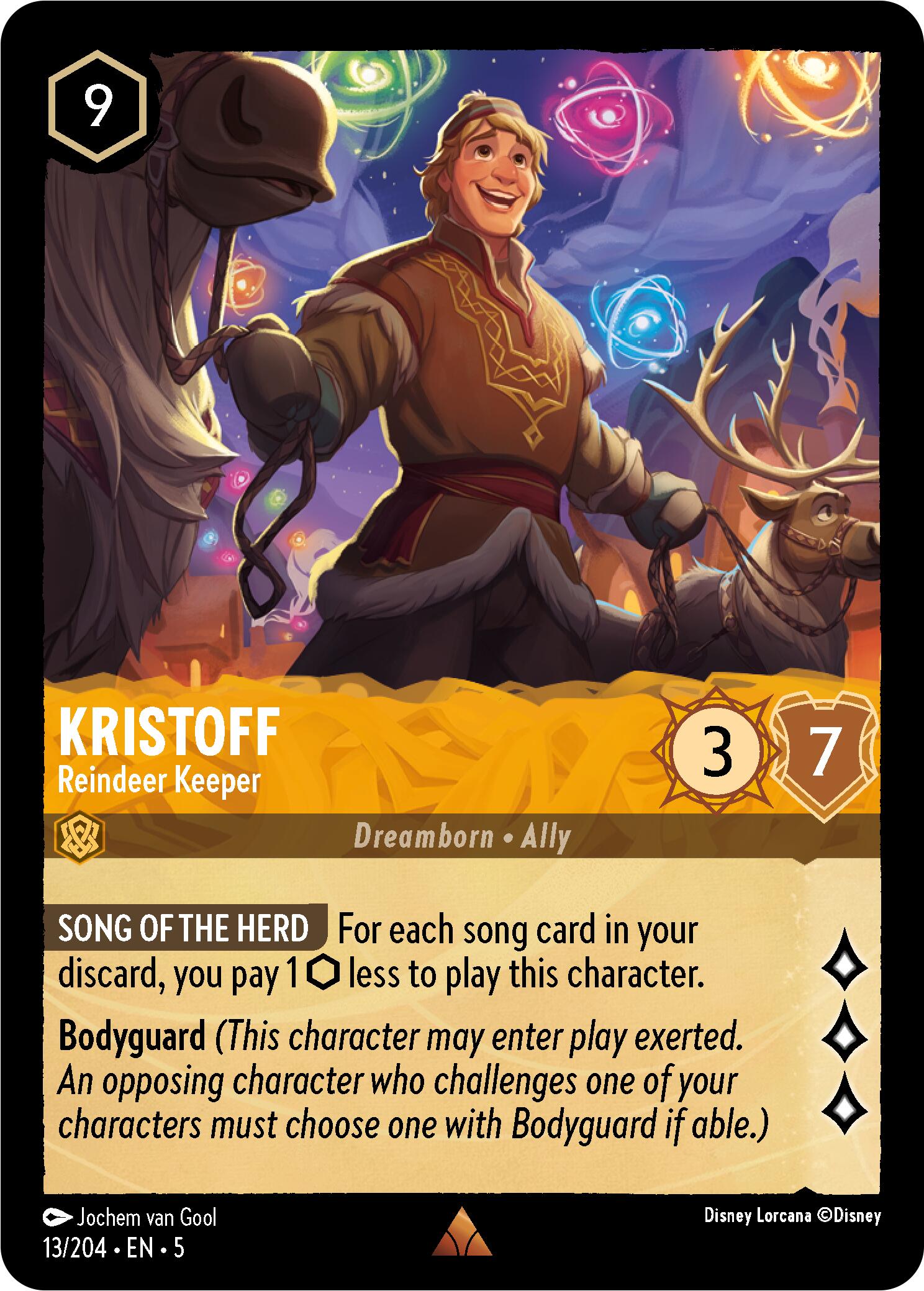 Kristoff - Reindeer Keeper (13/204) [Shimmering Skies] | Yard's Games Ltd