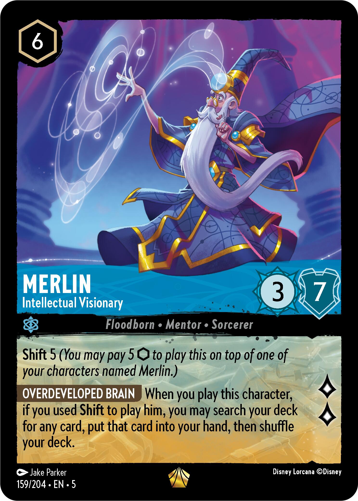 Merlin - Intellectual Visionary (159/204) [Shimmering Skies] | Yard's Games Ltd