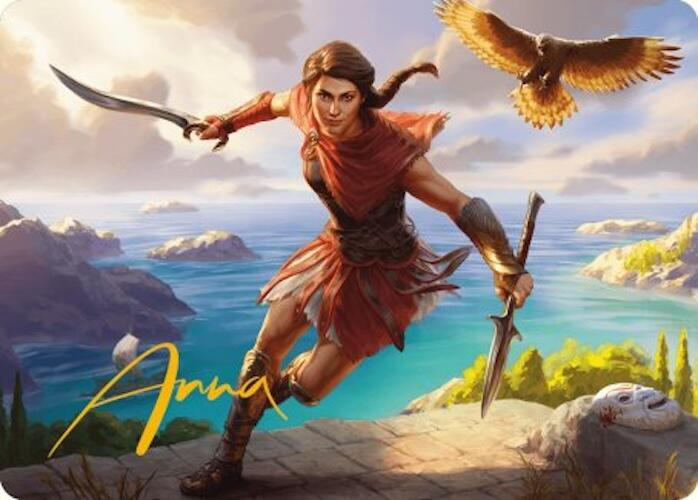 Kassandra, Eagle Bearer Art Card (Gold-Stamped Signature) [Assassin's Creed Art Series] | Yard's Games Ltd