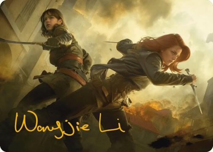 Mary Read and Anne Bonny Art Card (Gold-Stamped Signature) [Assassin's Creed Art Series] | Yard's Games Ltd