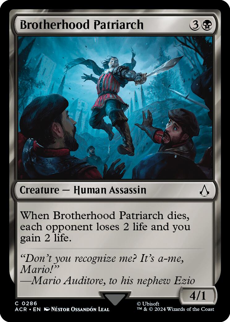 Brotherhood Patriarch [Assassin's Creed] | Yard's Games Ltd