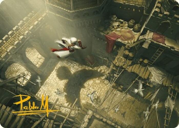 Rooftop Bypass Art Card (Gold-Stamped Signature) [Assassin's Creed Art Series] | Yard's Games Ltd