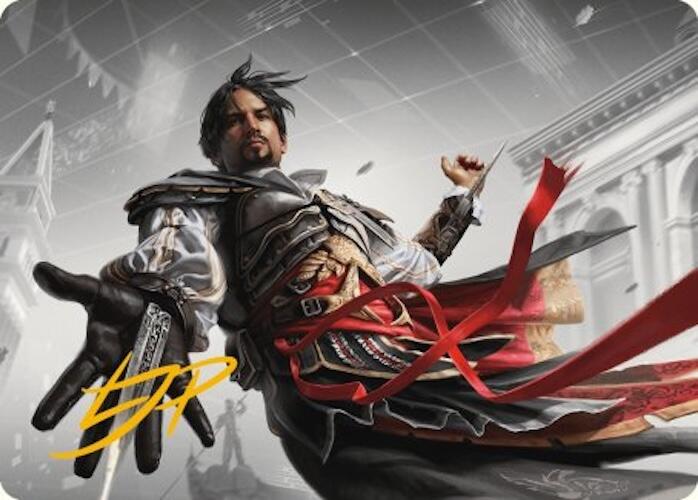 Ezio Auditore da Firenze Art Card (Gold-Stamped Signature) [Assassin's Creed Art Series] | Yard's Games Ltd