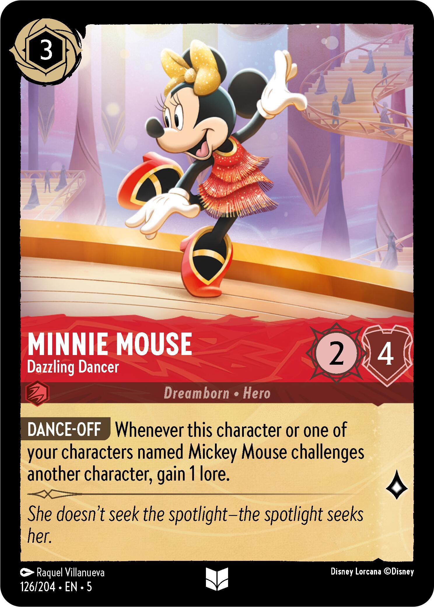 Minnie Mouse - Dazzling Dancer (126/204) [Shimmering Skies] | Yard's Games Ltd