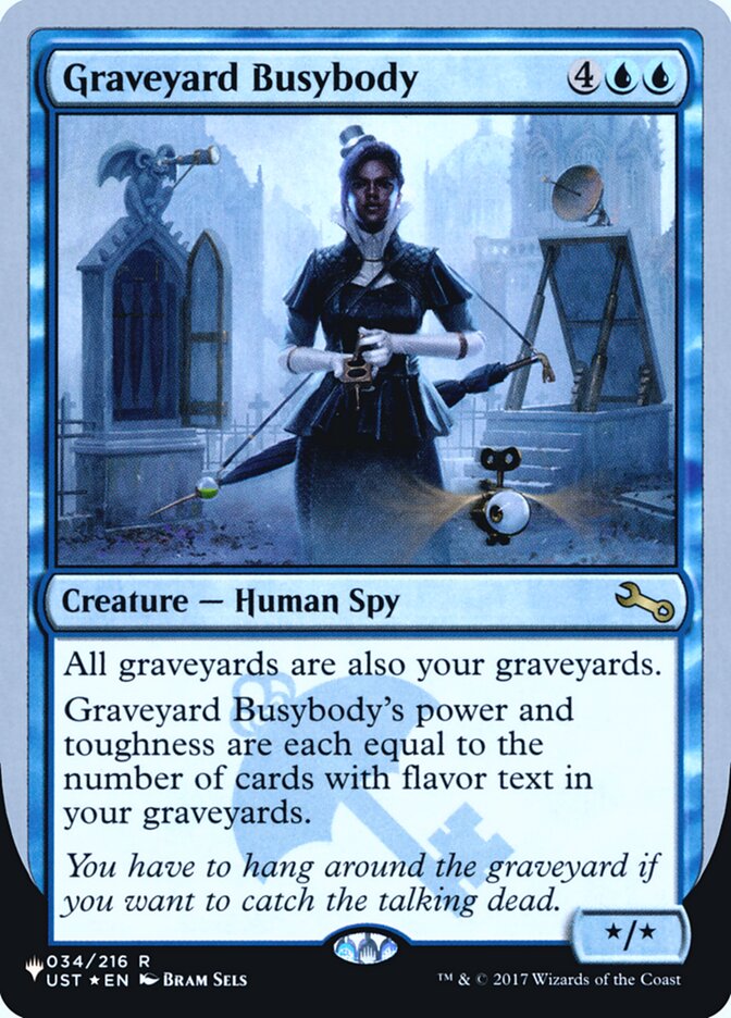 Graveyard Busybody (Unfinity Foil Edition) [The List] | Yard's Games Ltd