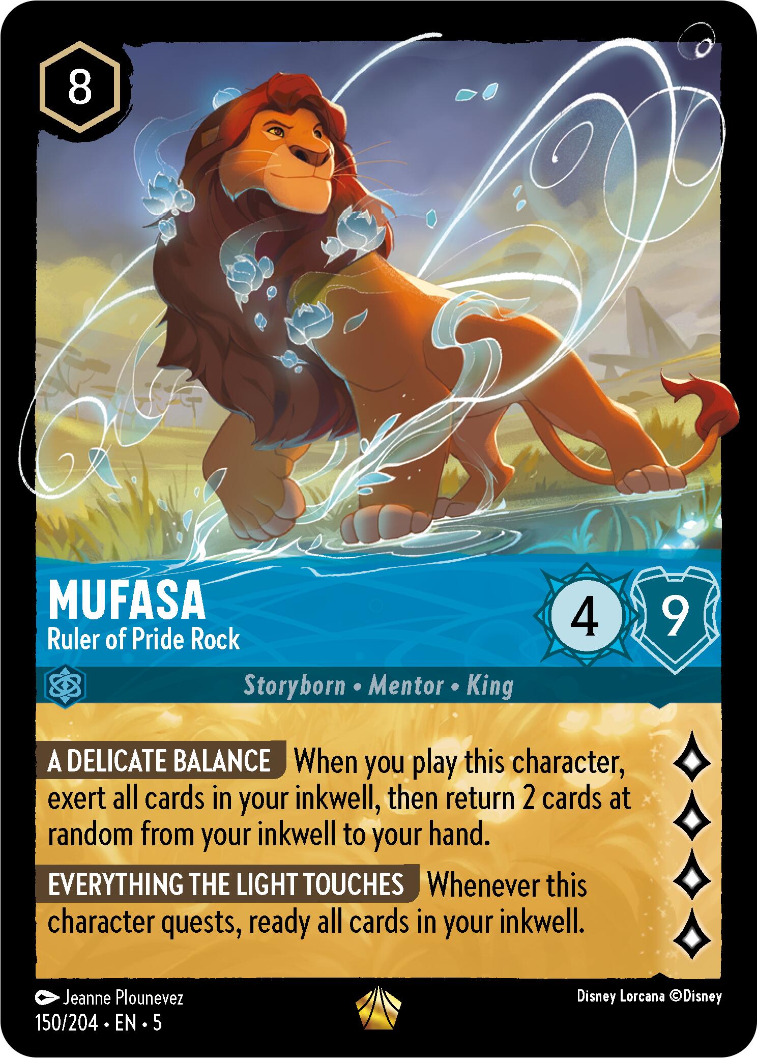 Mufasa - Ruler of Pride Rock (150/204) [Shimmering Skies] | Yard's Games Ltd