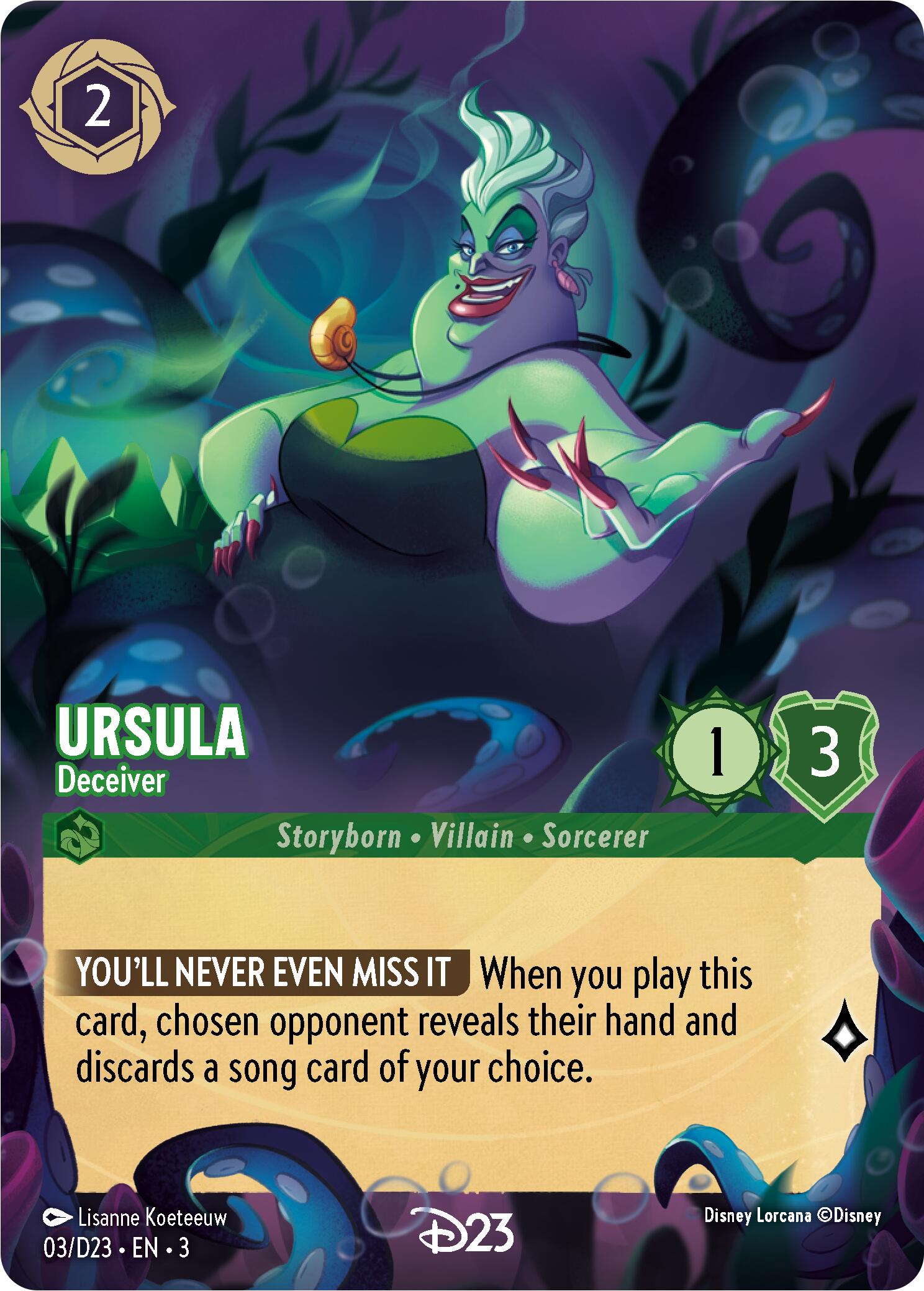 Ursula - Deceiver (3) [D23 Promos] | Yard's Games Ltd