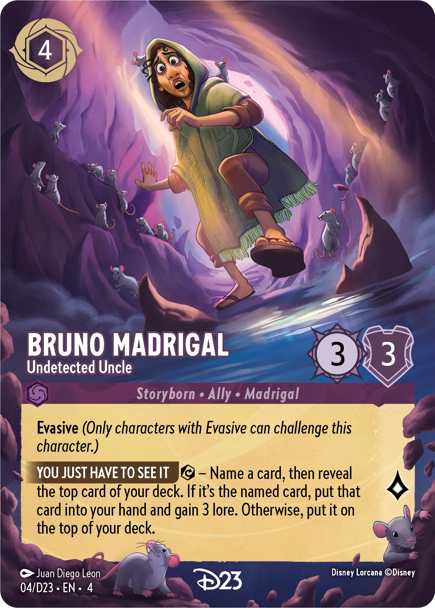 Bruno Madrigal - Undetected Uncle (4) [D23 Promos] | Yard's Games Ltd