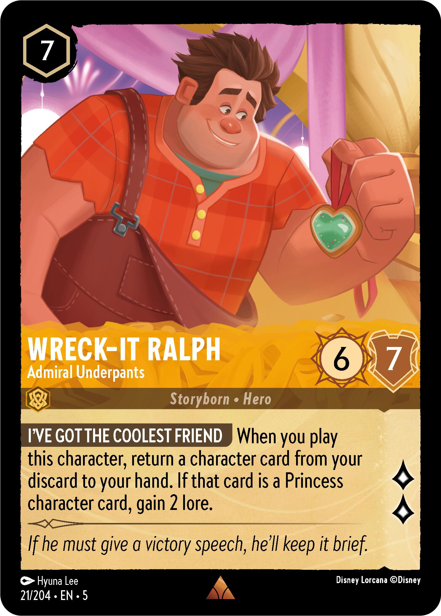 Wreck-It Ralph - Admiral Underpants (21/204) [Shimmering Skies] | Yard's Games Ltd