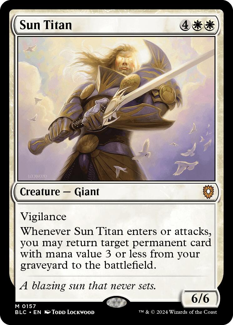 Sun Titan [Bloomburrow Commander] | Yard's Games Ltd