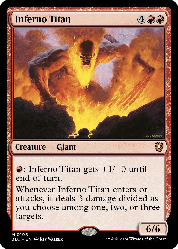 Inferno Titan [Bloomburrow Commander] | Yard's Games Ltd