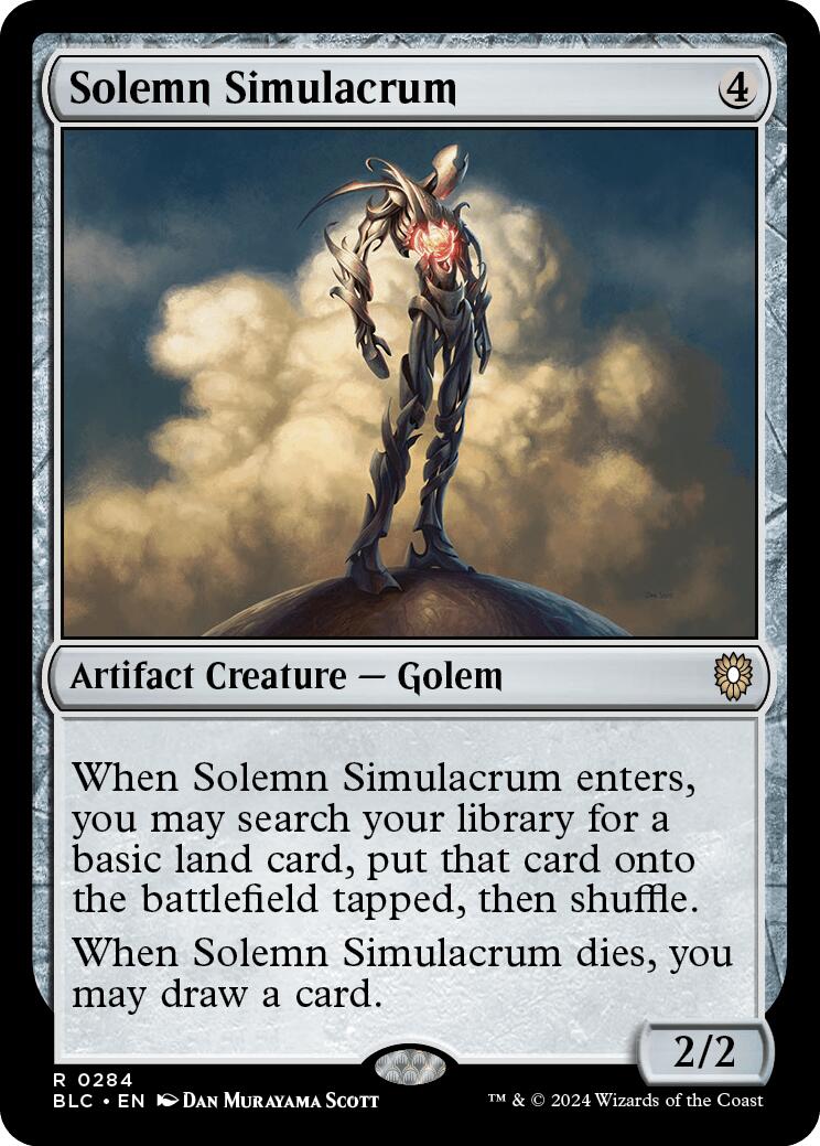 Solemn Simulacrum [Bloomburrow Commander] | Yard's Games Ltd