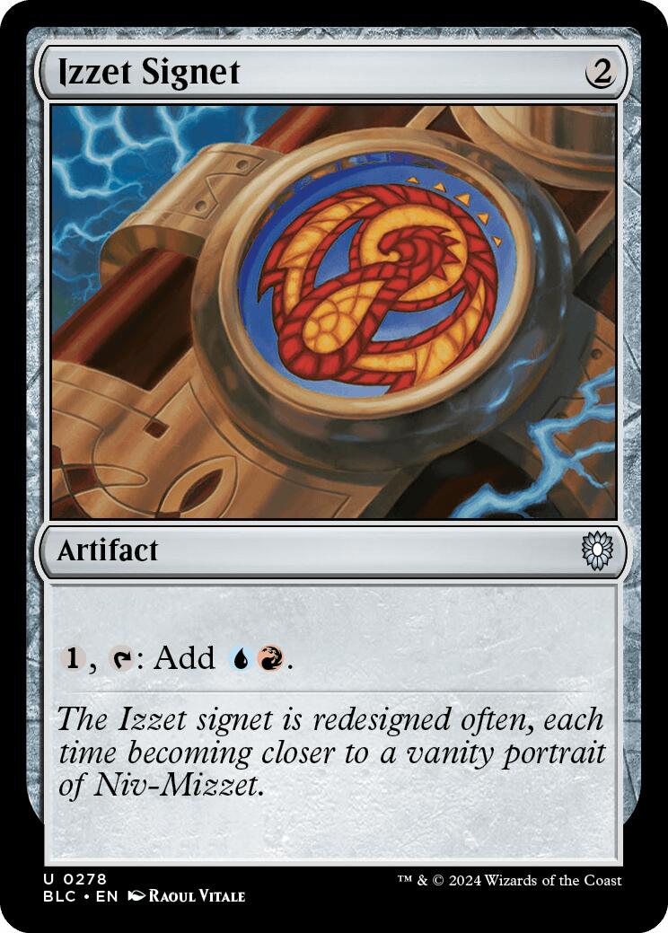 Izzet Signet [Bloomburrow Commander] | Yard's Games Ltd