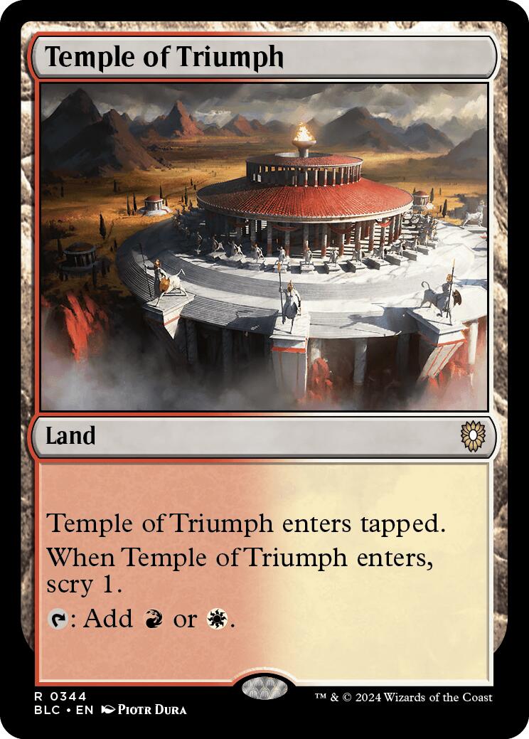 Temple of Triumph [Bloomburrow Commander] | Yard's Games Ltd