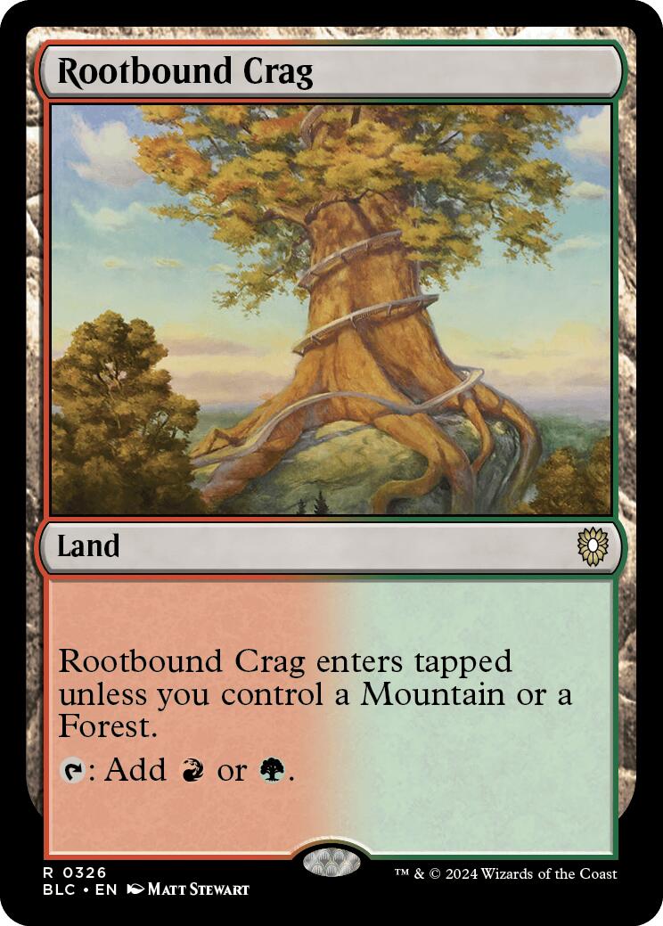 Rootbound Crag [Bloomburrow Commander] | Yard's Games Ltd