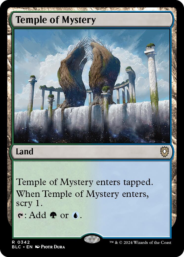 Temple of Mystery [Bloomburrow Commander] | Yard's Games Ltd