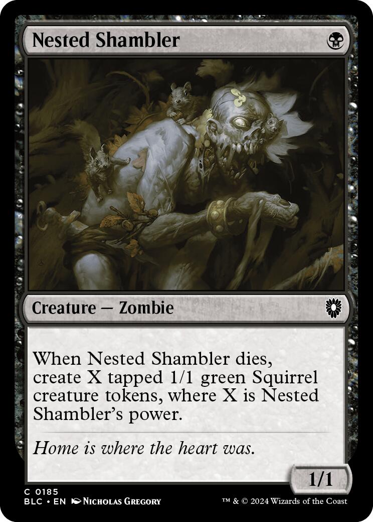 Nested Shambler [Bloomburrow Commander] | Yard's Games Ltd