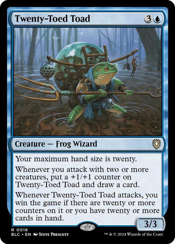 Twenty-Toed Toad [Bloomburrow Commander] | Yard's Games Ltd