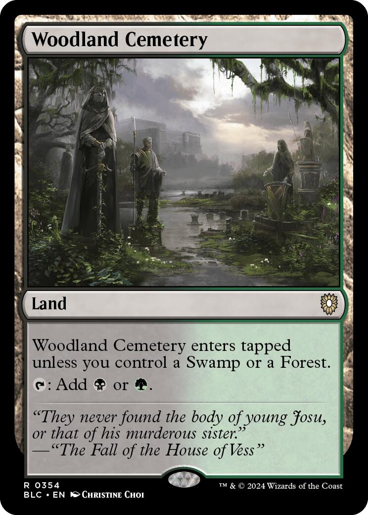 Woodland Cemetery [Bloomburrow Commander] | Yard's Games Ltd