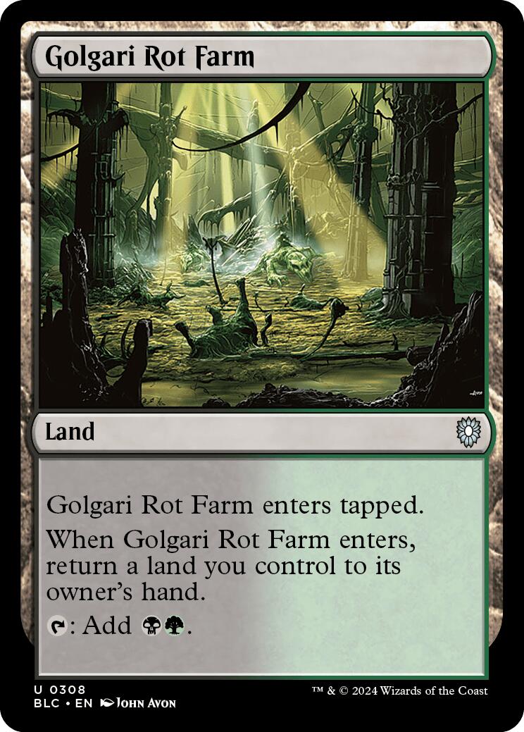 Golgari Rot Farm [Bloomburrow Commander] | Yard's Games Ltd