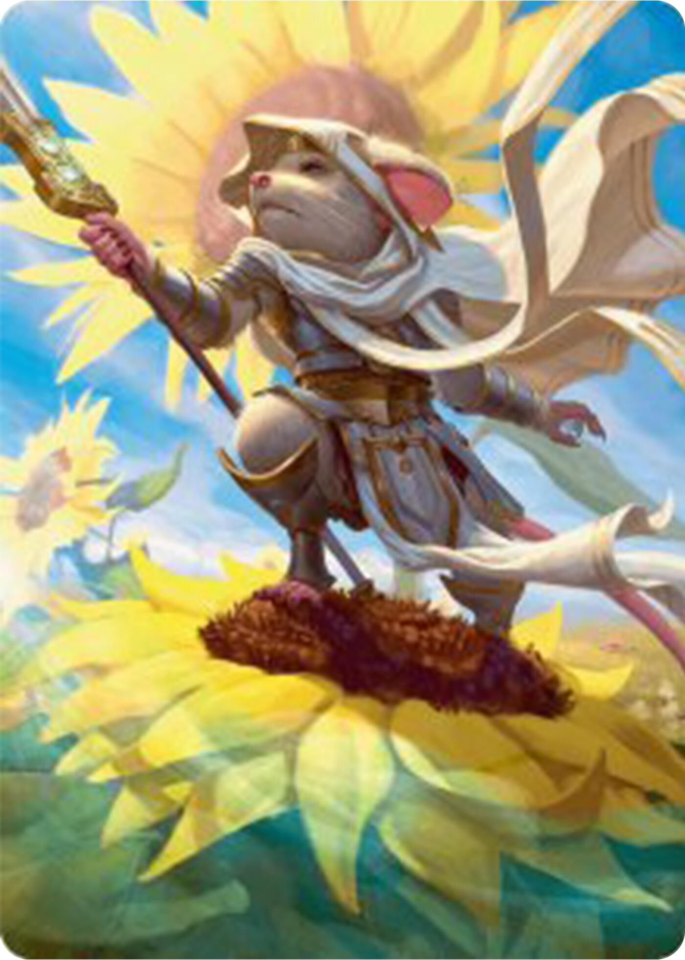 Elspeth, Sun's Champion Art Card [Bloomburrow Art Series] | Yard's Games Ltd