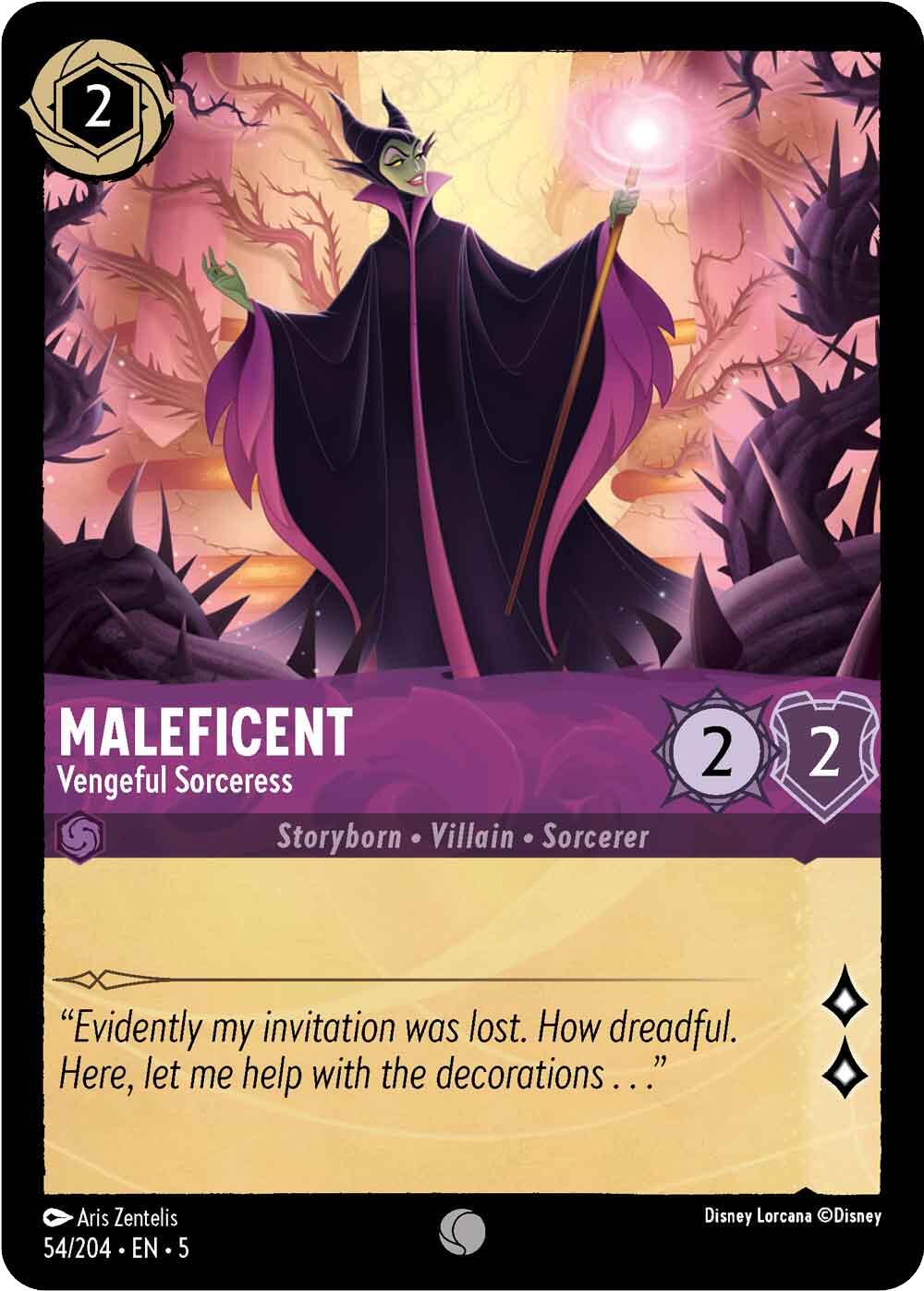 Maleficent - Vengeful Sorceress (54/204) [Shimmering Skies] | Yard's Games Ltd