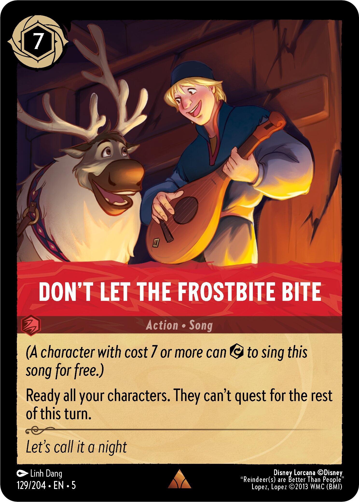 Don't Let the Frostbite Bite (129/204) [Shimmering Skies] | Yard's Games Ltd