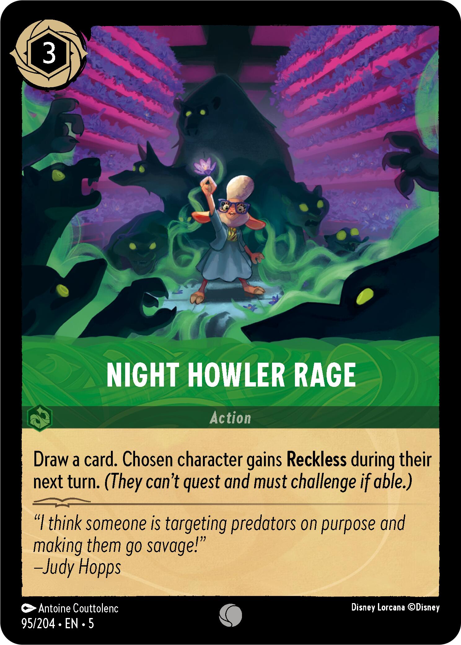 Night Howler Rage (95/204) [Shimmering Skies] | Yard's Games Ltd