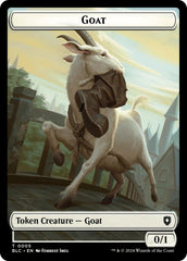 Goat // Wolf (032) Double-Sided Token [Bloomburrow Commander Tokens] | Yard's Games Ltd