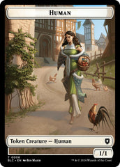 Human // Soldier Double-Sided Token [Bloomburrow Commander Tokens] | Yard's Games Ltd