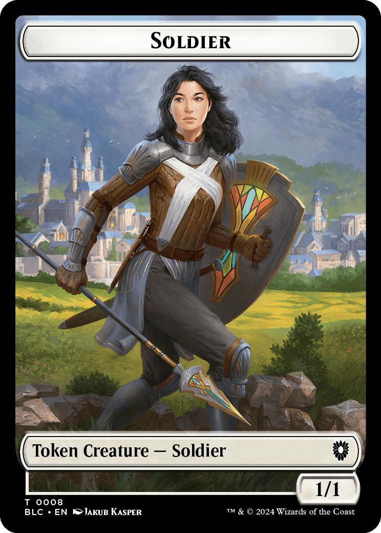 Soldier // Citizen Double-Sided Token [Bloomburrow Commander Tokens] | Yard's Games Ltd