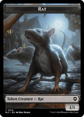 Rat // Raccoon Double-Sided Token [Bloomburrow Commander Tokens] | Yard's Games Ltd