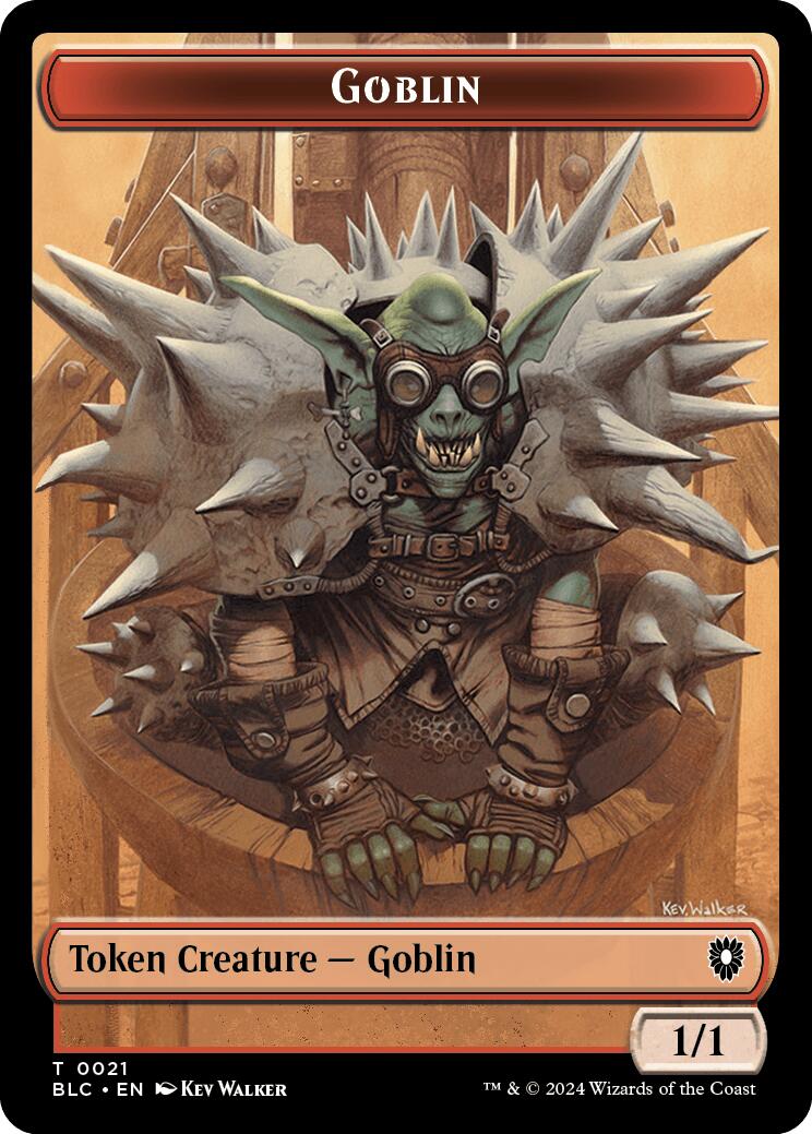 Goblin // Thopter Double-Sided Token [Bloomburrow Commander Tokens] | Yard's Games Ltd