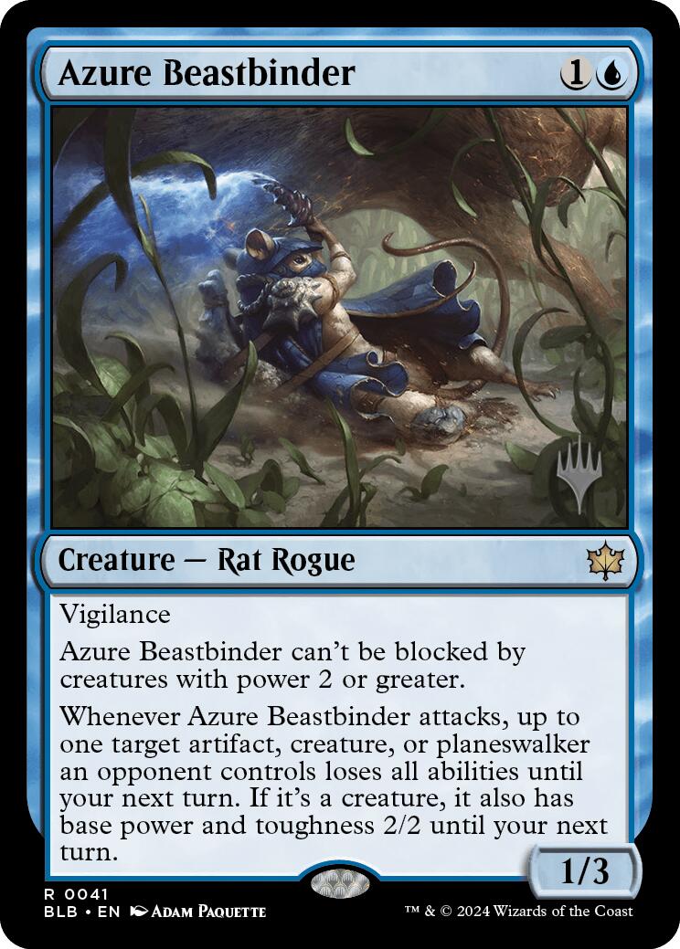 Azure Beastbinder (Promo Pack) [Bloomburrow Promos] | Yard's Games Ltd