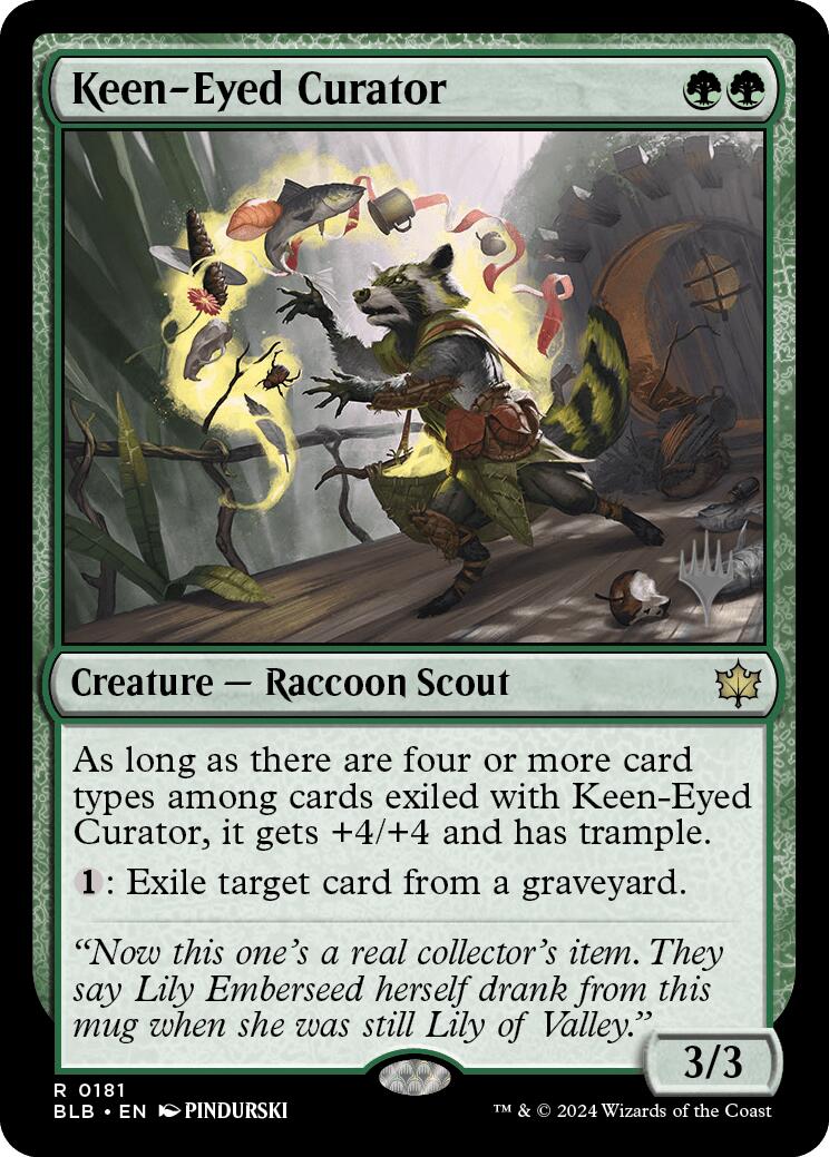 Keen-Eyed Curator (Promo Pack) [Bloomburrow Promos] | Yard's Games Ltd