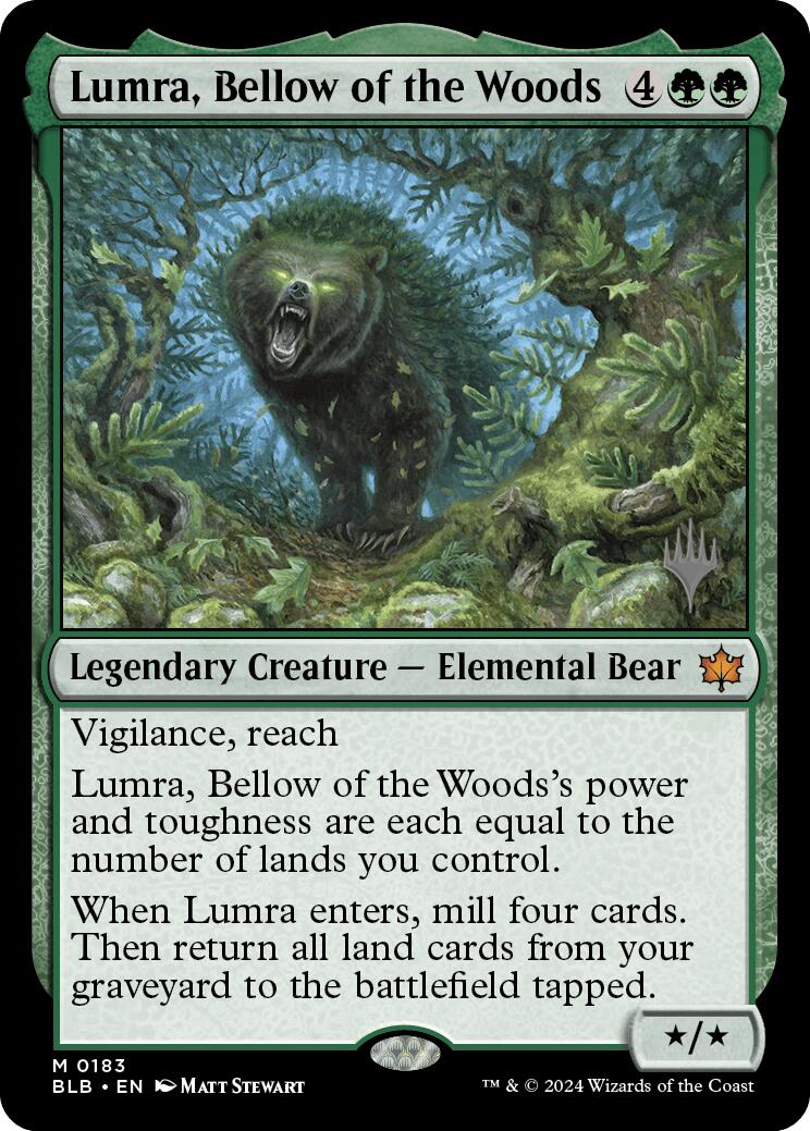 Lumra, Bellow of the Woods (Promo Pack) [Bloomburrow Promos] | Yard's Games Ltd