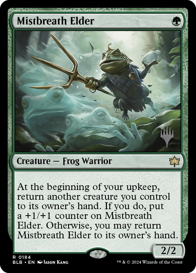 Mistbreath Elder (Promo Pack) [Bloomburrow Promos] | Yard's Games Ltd