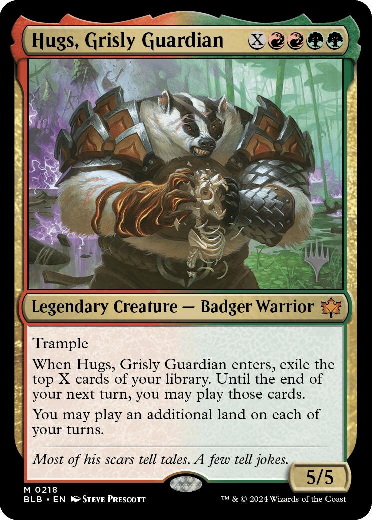 Hugs, Grisly Guardian (Promo Pack) [Bloomburrow Promos] | Yard's Games Ltd