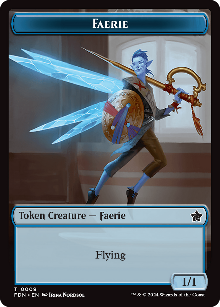 Soldier // Faerie Double-Sided Token [Foundations Tokens] | Yard's Games Ltd