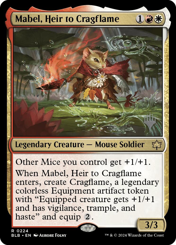 Mabel, Heir to Cragflame (Promo Pack) [Bloomburrow Promos] | Yard's Games Ltd