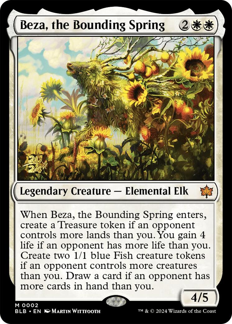 Beza, the Bounding Spring [Bloomburrow Prerelease Promos] | Yard's Games Ltd