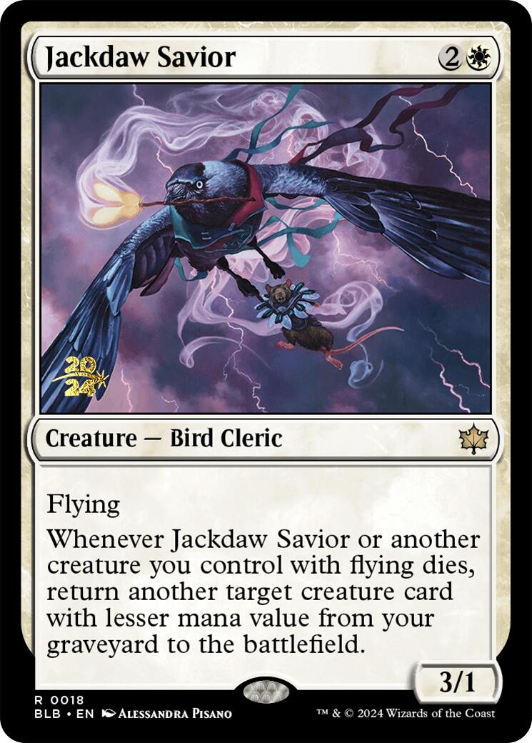 Jackdaw Savior [Bloomburrow Prerelease Promos] | Yard's Games Ltd