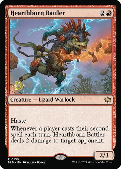 Hearthborn Battler [Bloomburrow Prerelease Promos] | Yard's Games Ltd