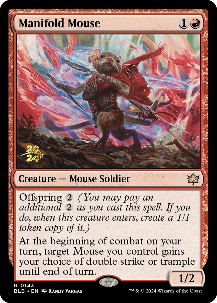 Manifold Mouse [Bloomburrow Prerelease Promos] | Yard's Games Ltd