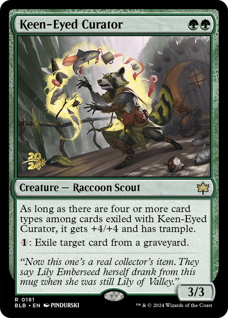 Keen-Eyed Curator [Bloomburrow Prerelease Promos] | Yard's Games Ltd